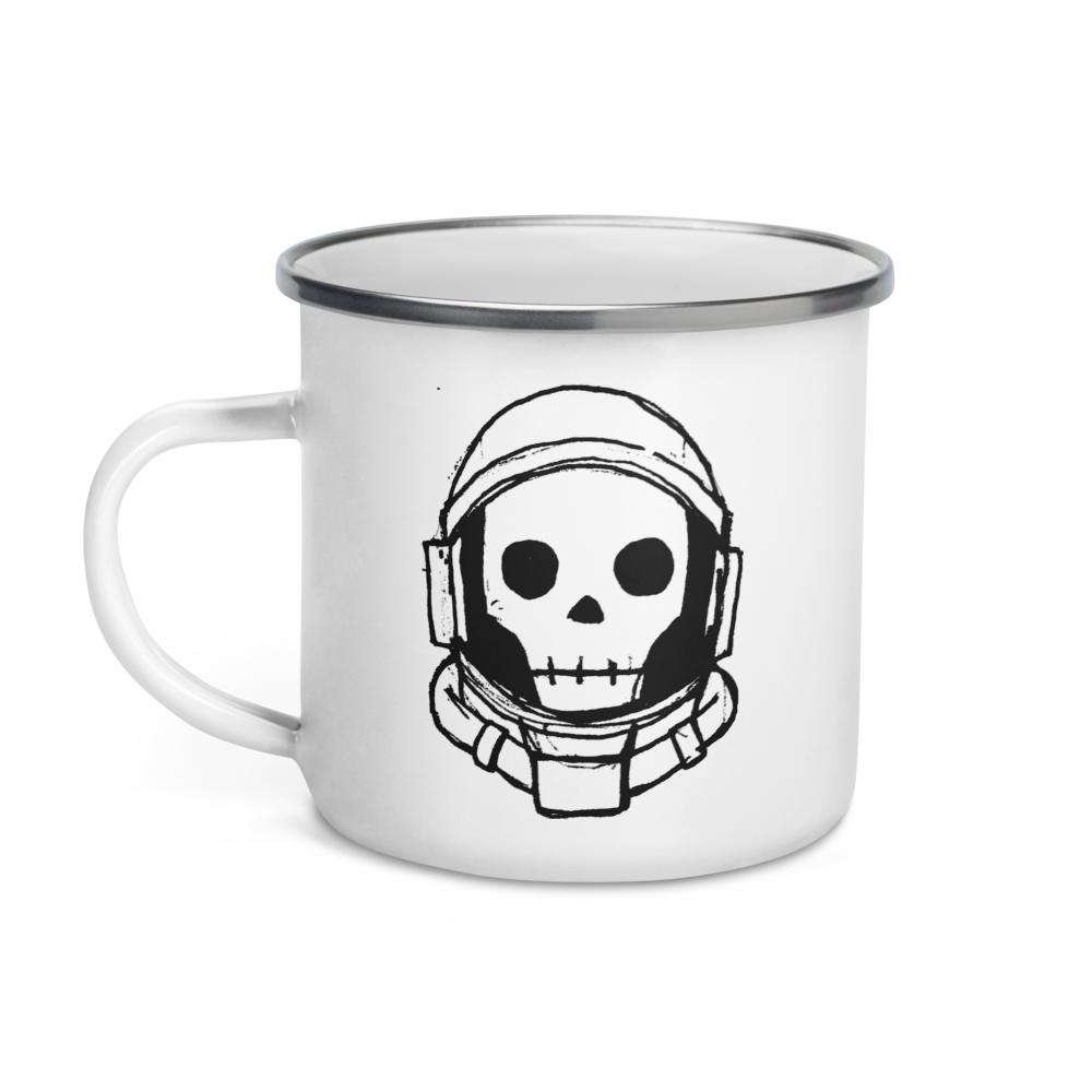 Dead Astronaut Logo Enamel Mug